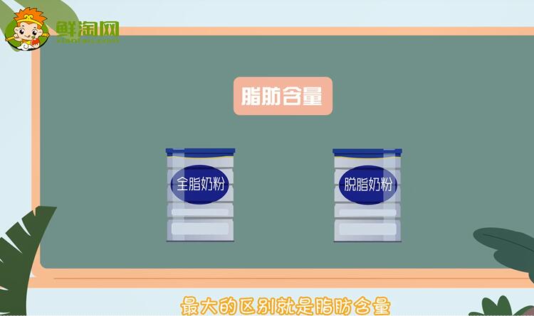 全脂奶粉和脫脂奶粉的區(qū)別